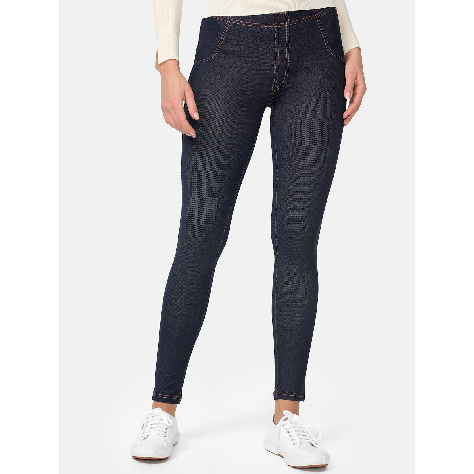 NUR DIE Damen Treggings in Jeans-Optik 2