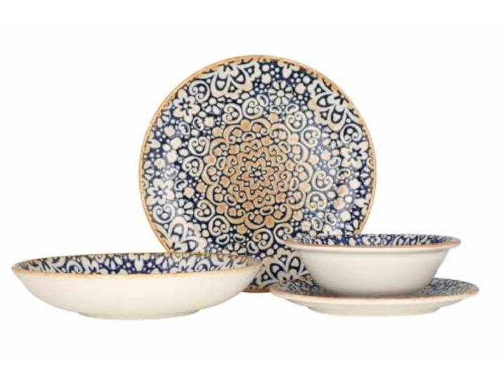 Bonna Geschirrset (Small) - Alhambra - 24 teilig - 6 Personen - Porzellan
