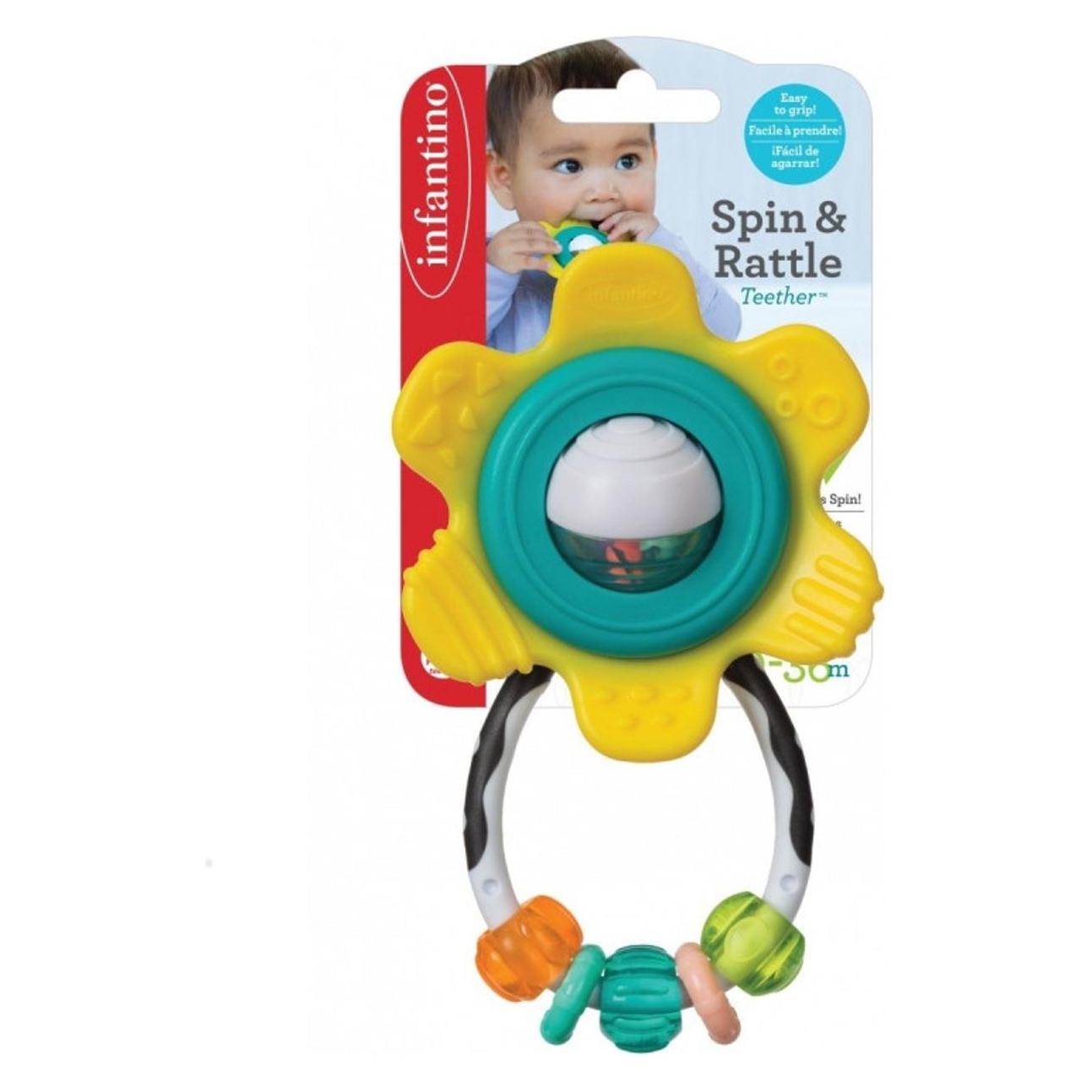 Infantino INF Spin & rattle teether, Esel (216314INF)