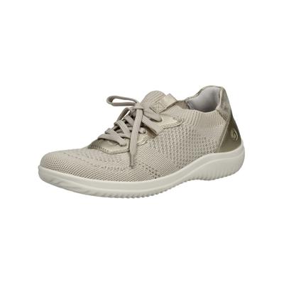 Sneaker REMONTE "Remonte Sneaker Textil", Damen, Gr. 37, gold, Textil, Schuhe Sneaker
