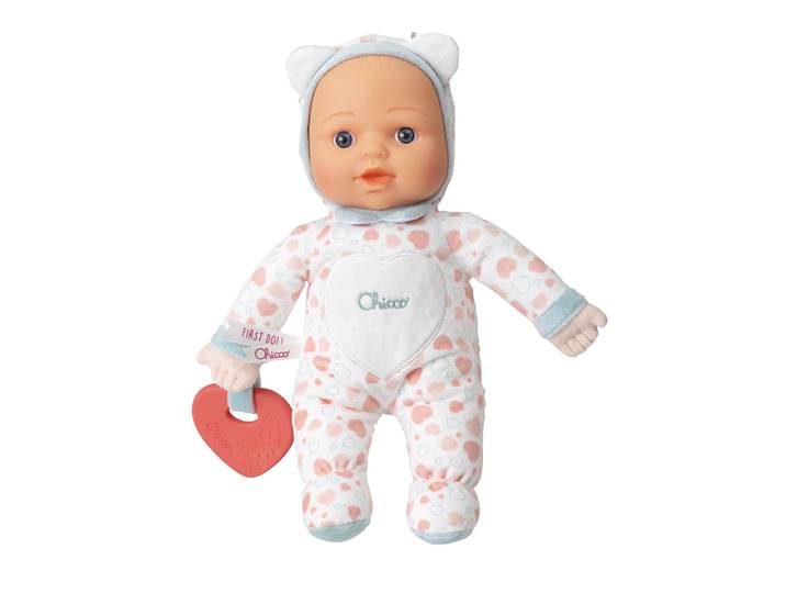 Mon premier doudou poupon - Motif cœur