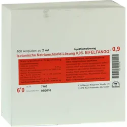 ISOTONISCHE NaCl Lösung 0,9% Eifelfango Inj.-Lsg. 100X2 ml