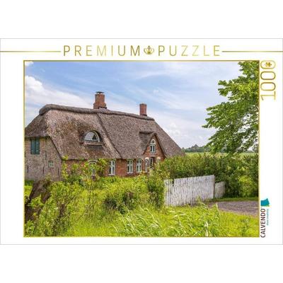 CALVENDO Puzzle Friesenhaus | 1000 Teile Lege-Größe 64x48cm Foto-Puzzle für glückliche Stunden
