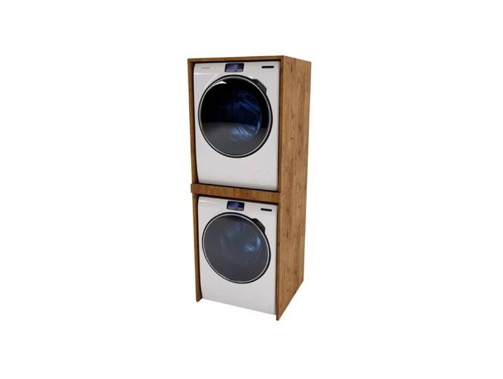 Armoire pour lave-linge adaptée aux lave-linge et sèche-linge 66 x 180 x 51 cm