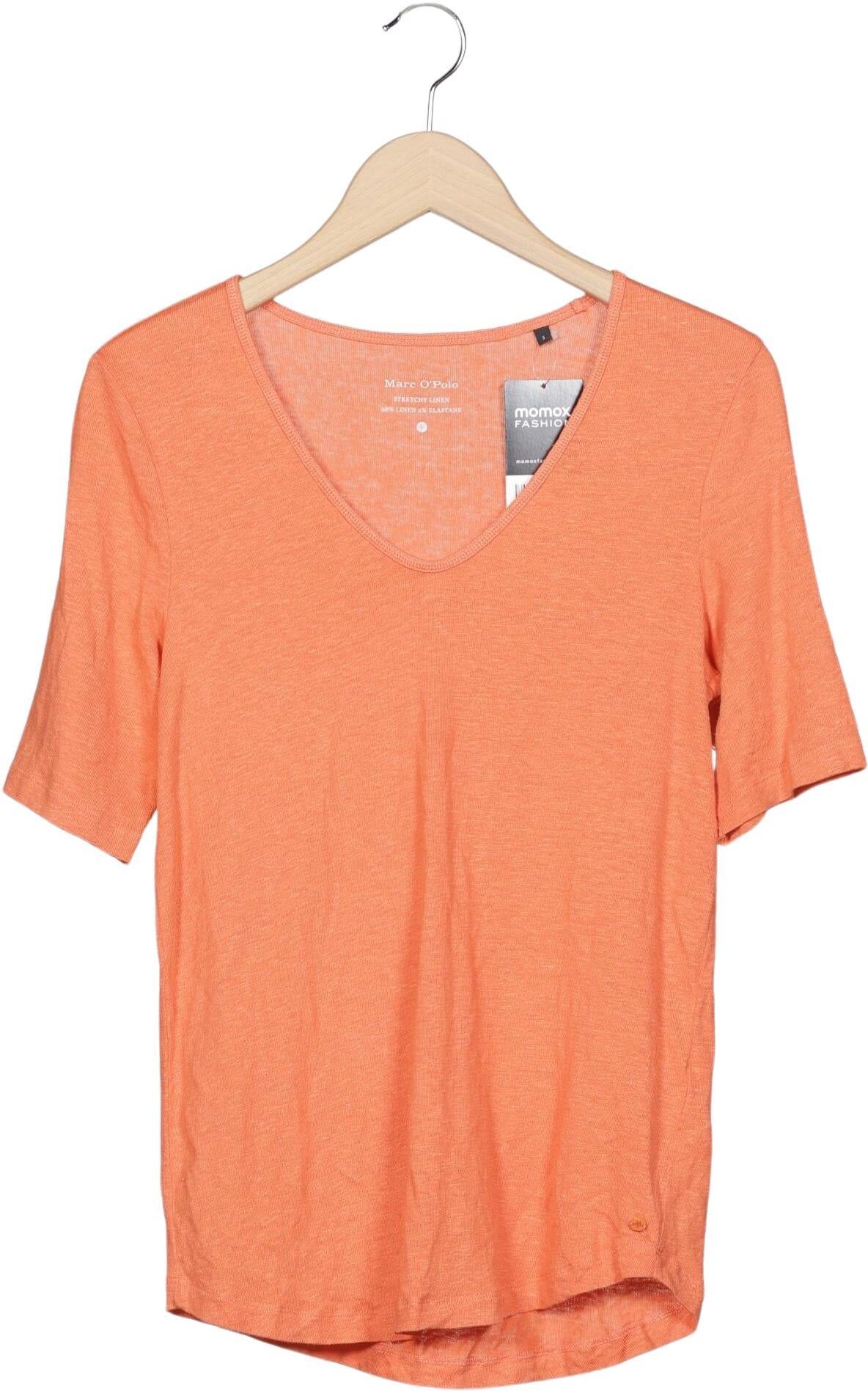 Marc O' Polo T-Shirt, Orange, Gr. S, Leinen / Elasthan - Second Hand