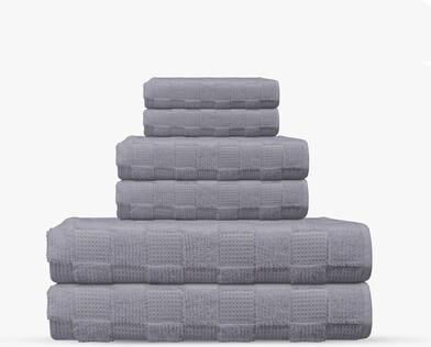 Depera Home Waffle Terry 6 pcs Turkish Towels Set