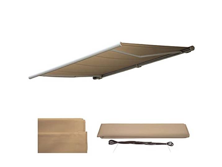Mendler Ersatz-Bezug für Markise T124 - Polyester Creme
