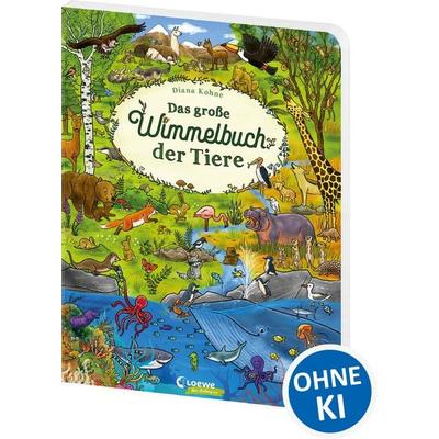 Das große Wimmelbuch der Tiere, Gebundene Ausgabe von , Loewe, 978-3-7432-1052-3