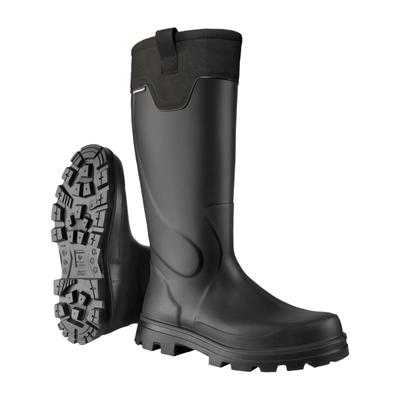 Gummistiefel DUNLOP "Purofort Steeplechase Lassie", Damen, Gr. 40, schwarz, Schuhe Gummistiefel
