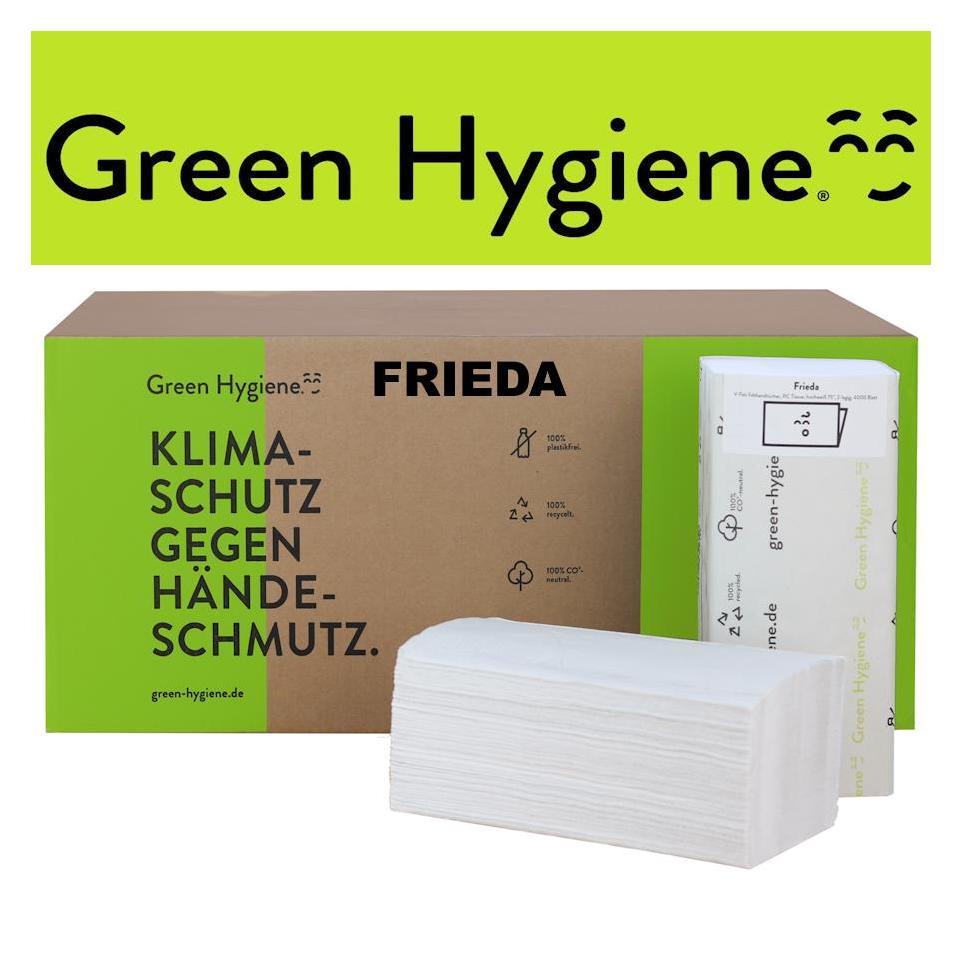 Huchtemeier Papier Papierhandtücher FRIEDA Zick-Zack-Falzung 2-lagig 4.000 Tücher (1x) (FRIEDA)