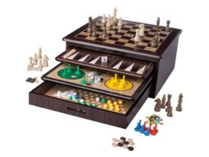 LUPILU® Coffret de jeux en bois 10 en 1