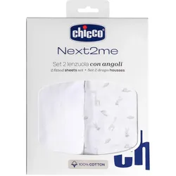 Chicco, Fixleintuch Babybett, Next2Me Forever (83 x 50 cm)