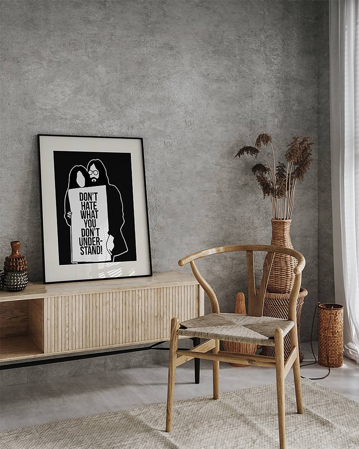 home24 Afbeelding John and Yoko, meerkleurig, 52 x 62 cm