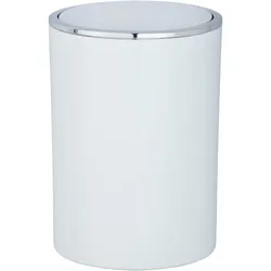 Schwingdeckeleimer INCA (BHT 18,50x25,50x18,50 cm) - weiß - BHT 18,50x25,50x18,50 cm