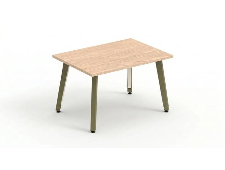 JVmoebel Couchtisch Beistelltisch Couchtisch Holzoptik Rechteckig mit Metallbeinen, Made in Europa
