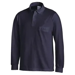 Langarm-Poloshirt "08/841" - M - marine