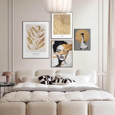 Bild mit Rahmen REINDERS "Details zu Gold", gold (farbe bild(er): gold), B:50cm H:70cm T:6,4cm, MDF, Bilder, Wohnzimmer - Gold - MDF - Fashion - 50x70 cm