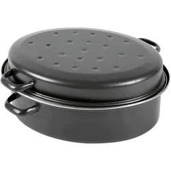 Krüger Gänsebräter, Pfanne + Kochtopf, Schwarz