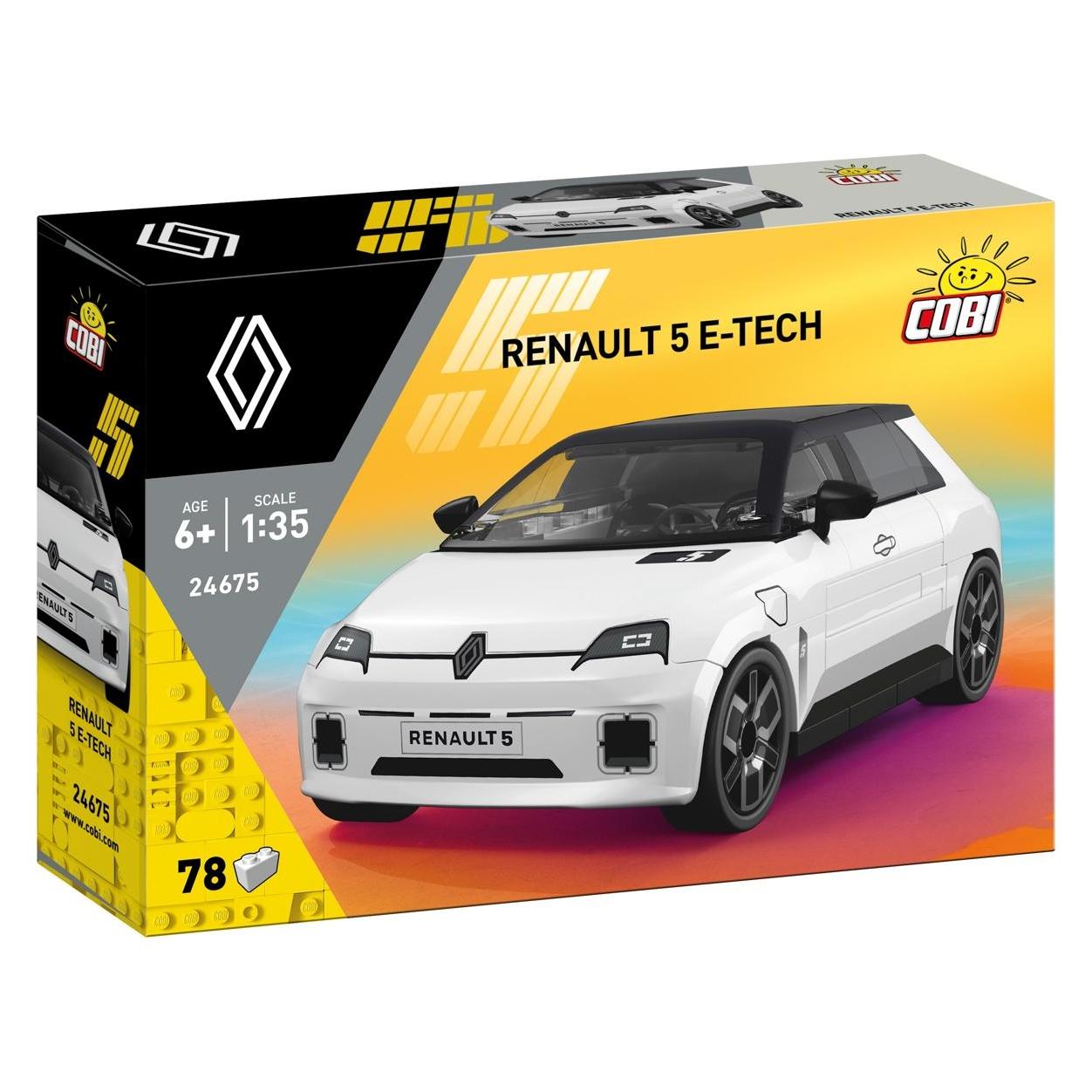 Cobi Renault 5 E-TECH white 78kl 24675 (Cobi Factory SA)