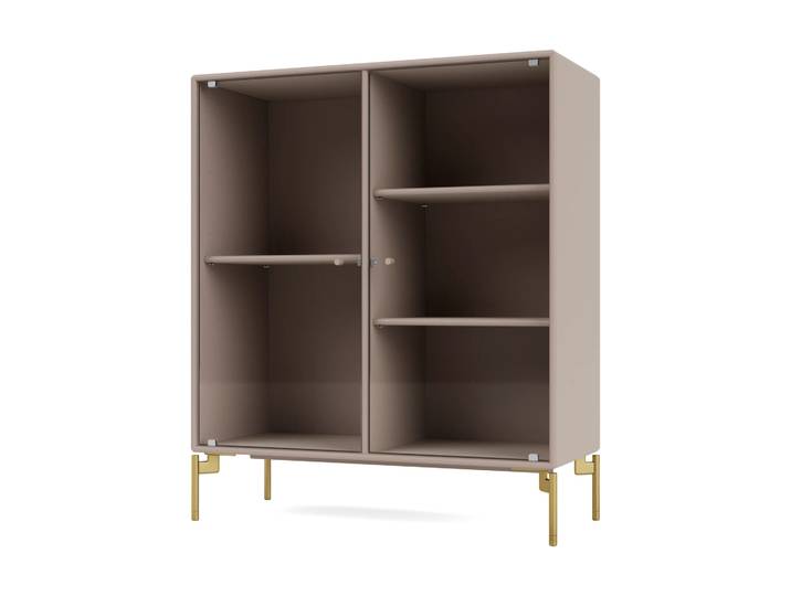 Montana Ripple II Vitrinenschrank 69,6x82,2x30 cm Mushroom-Beine brass
