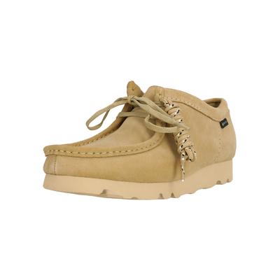 Mokassin CLARKS "WallabeeGTX", Herren, Gr. 40, beige, Schuhe Mokassin, mit atmungsakiver Membran