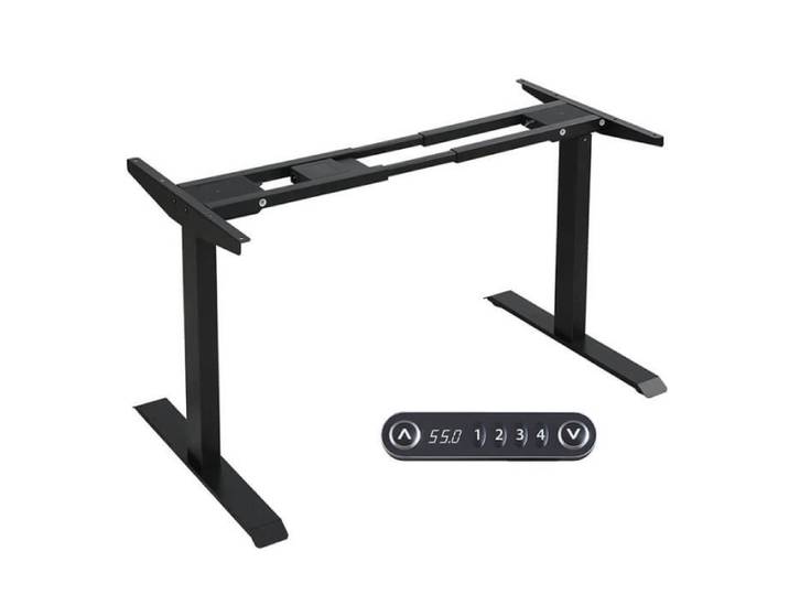 Bureau Réglable en Hauteur Radlove - Noir - Système de Levage Électrique - 4 Claviers à Mémoire Automatique