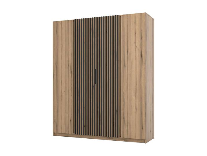 DREHTÜRENSCHRANK CAGLIARI 200/239/61,9cm 4-türig Goldfarben