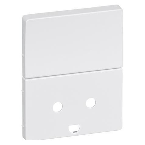 LK Opus 66 tangent/afdaekningfor stikkontakt med afbryderhvid (AAK500N6014)