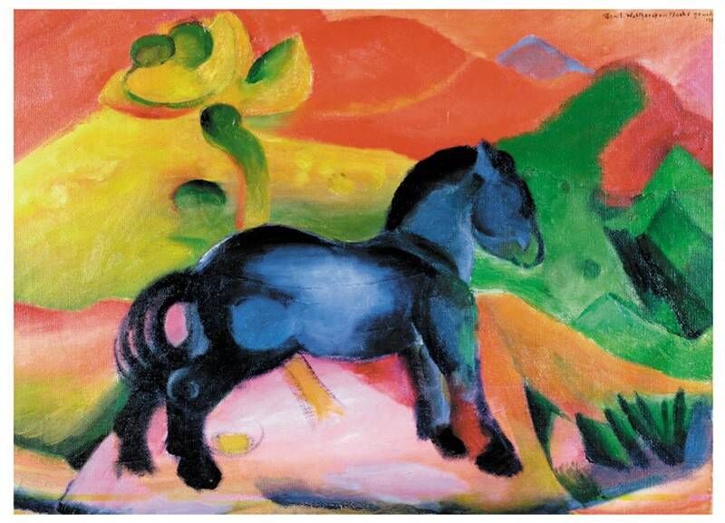 Puzzle Michèle Wilson Puzzle en bois - Cheval bleu - 12 pcs
