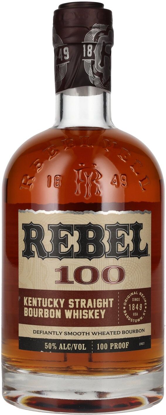Rebel Yell Whisky Rebel 100 PROOF Kentucky Straight Bourbon Whiskey 50% Vol. 0,7l