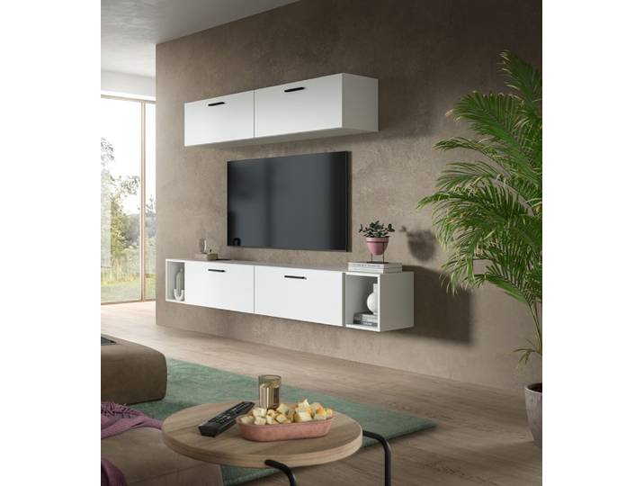 Wohnkombination The One 4 , 6-teilig , weiß Komplettset