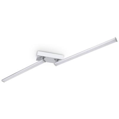 PACO HOME Deckenleuchte "DAVE", weiß (chrom, weiß), H: 7,5cm, Leuchten, Deckenleuchte