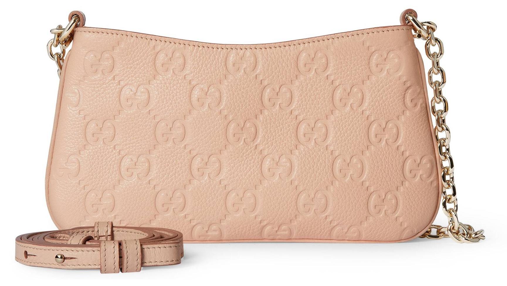 Gucci Schultertasche Damen GG Emblem Super Mini Bag 815278-AAEEM-6802