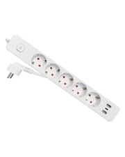 Equip Steckdosenleiste 5-fach Schuko mit 3xUSB+Schalter 1,5 m (245555)