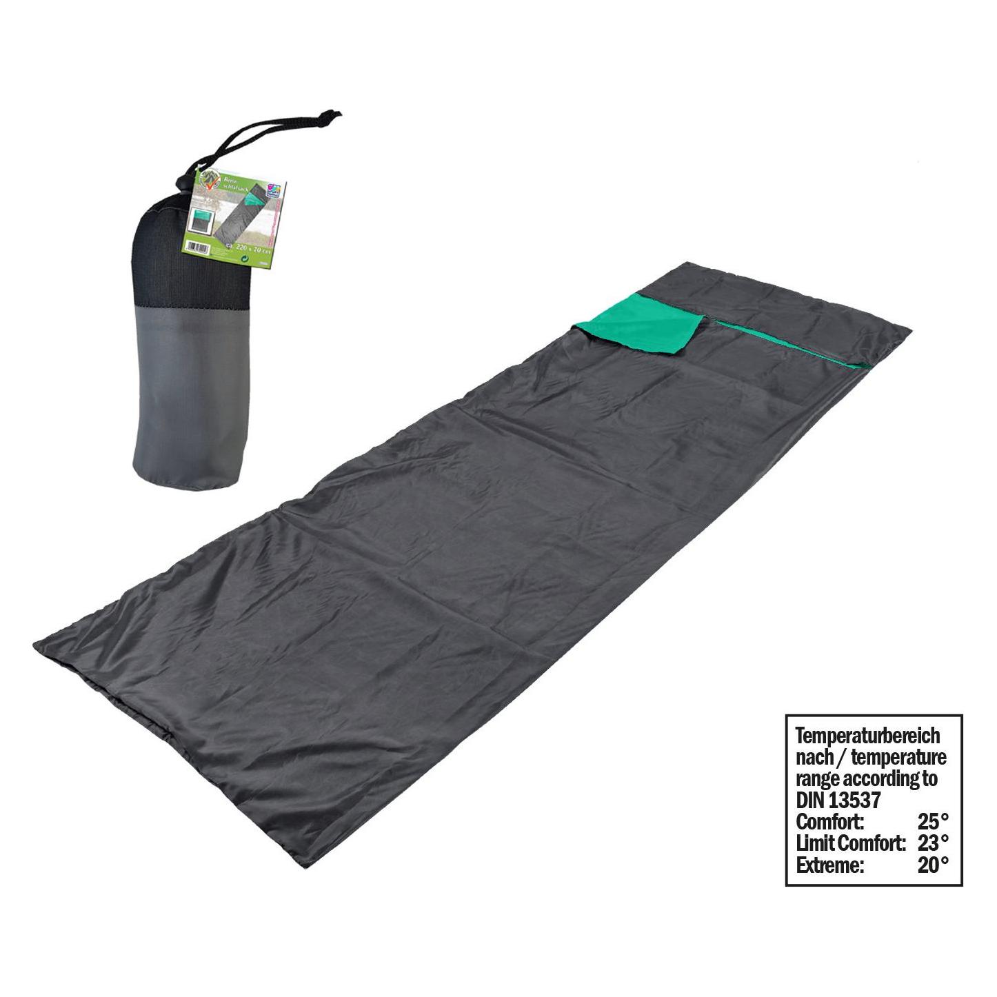Happy People Reiseschlafsack anthrazit (220 cm) (79004)