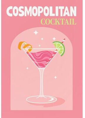 Uplift Picks Colorful Cocktail Wall Art Canvas Modern Bar Cart Prints Decor 05 20x30 Cm
