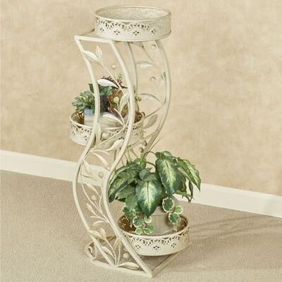 Touch of Class Catarina Plant Stand Ivory , Ivory
