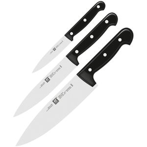 Zwilling Messerset TWIN Chef 2 34930-006, mit Edelstahlklinge, mit Kunststoffgriff, 3-teilig