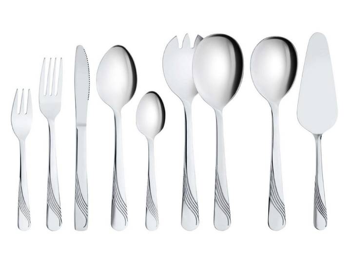 GRÄWE Besteck-Set (150-tlg), Edelstahl, Besteckset 150-teilig für 30 Personen, Serie Rügen