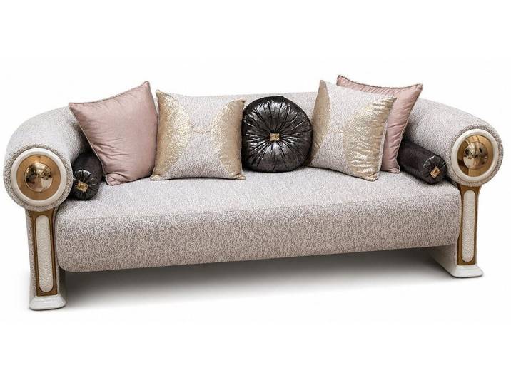 Xlmoebel 3-Sitzer Sofa Modern Stil Wohnzimmer Graubeigen Komfortabel Hochwertig, 1 Teile