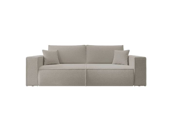 Dreisitziges ausklappbares Sofa Farese mit Stauraum, braunes