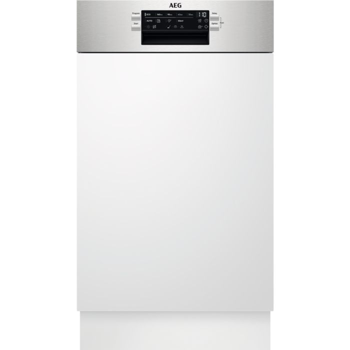 AEG FEE73407ZM 45 cm Geschirrspüler Teilintegriert Leise 9 Maßgedecke aquaStop Funktion Auto Open 911 064 029