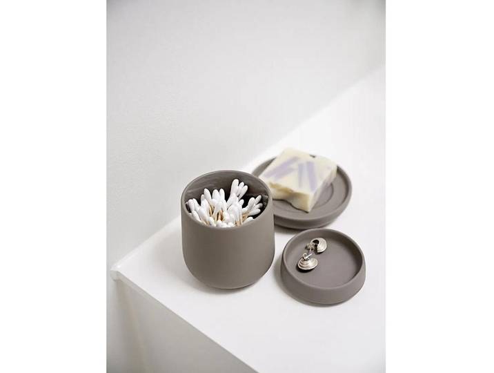 Aufbewahrungsbox Zone Denmark Schwarz Steingut/Keramik B 8.7 cm H 10.8 cm
