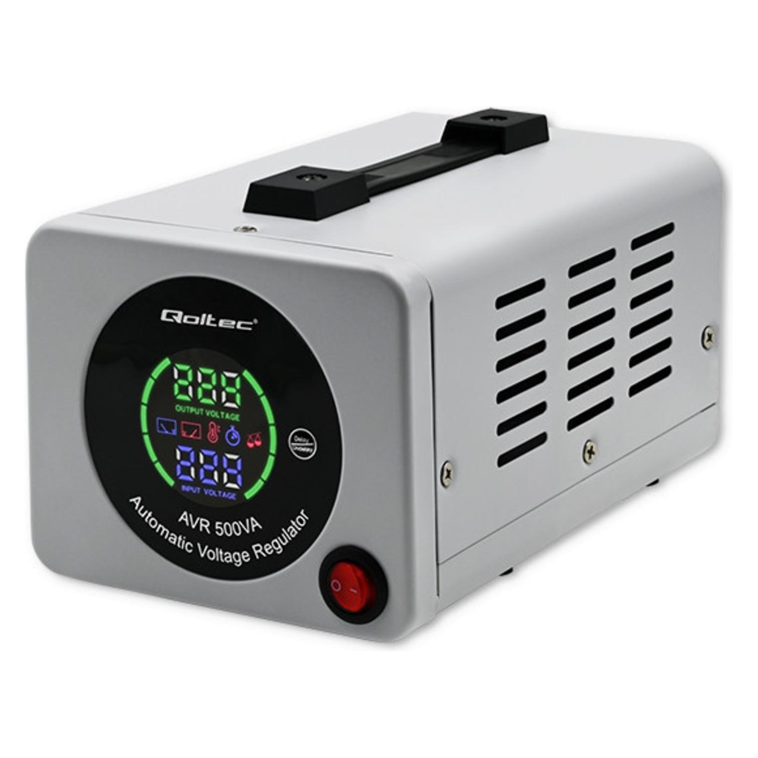 Qoltec 50722 Automatic Voltage Stabilize (1 Stk.) (50722)