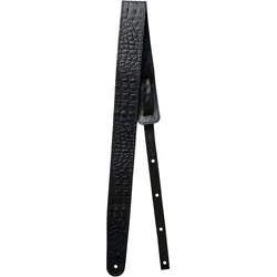 Richter Raw II Contour Gitarrengurt Croc Black - Gitarrengurt