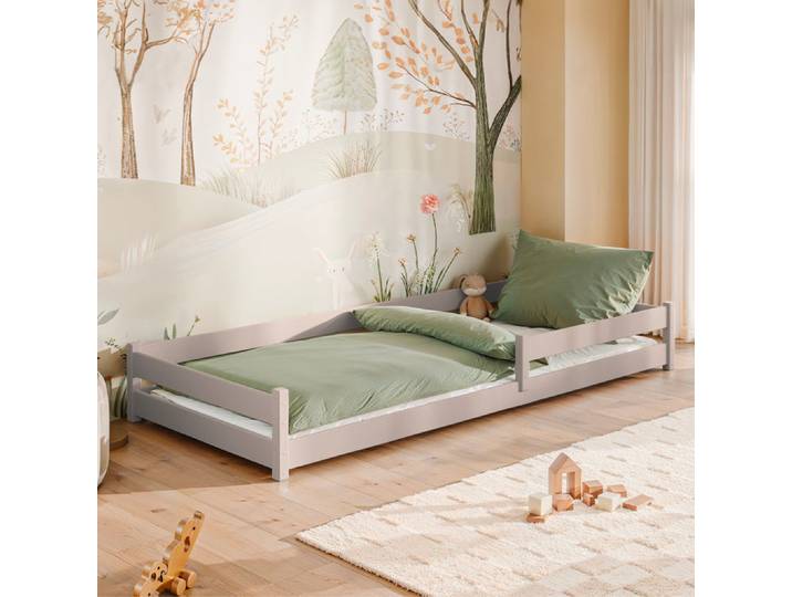 Lit Au Sol 90x190 Sommier Inclus Lily Cachemire