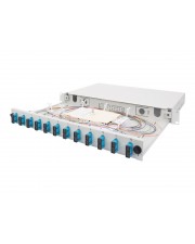 DIGITUS Glasfaser Spleißbox mit Schnellverschluss ausziehbar LWL Grau (DN-96200-QL)