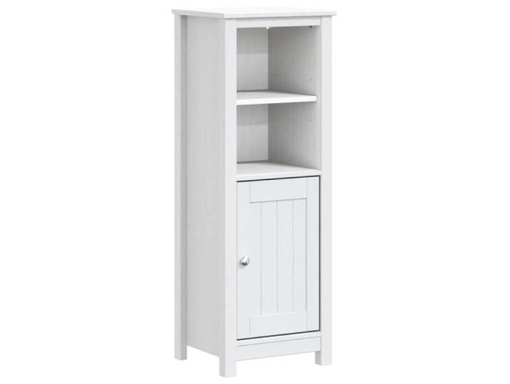 Blanc Mobilier de bains - Armoire de salle de bain BERG blanc 40x34x110 cm pin massif m3479