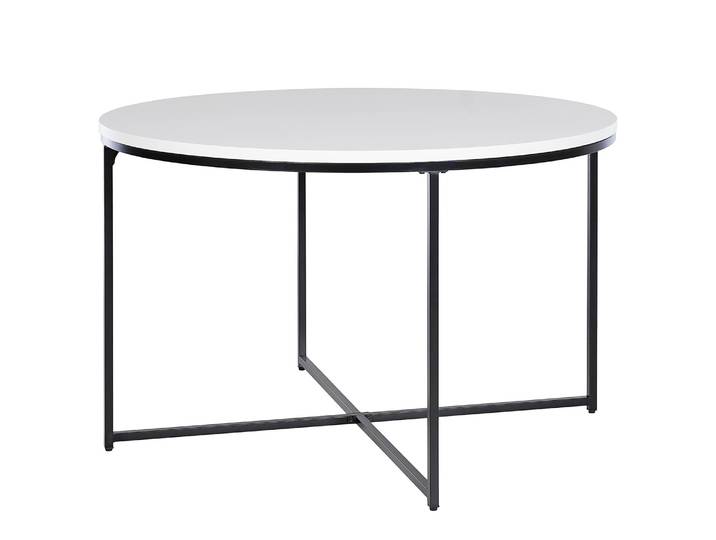 Esstisch Rund Ø 120cm Schwarz/Weiß/Schwarz/Weiß