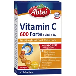 ABTEI Vitamin C 600 Forte Tabletten Titandioxidfr. 42 St